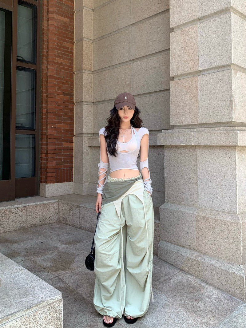 NA+ like火辣金珍妮2件式不規則土廢上衣