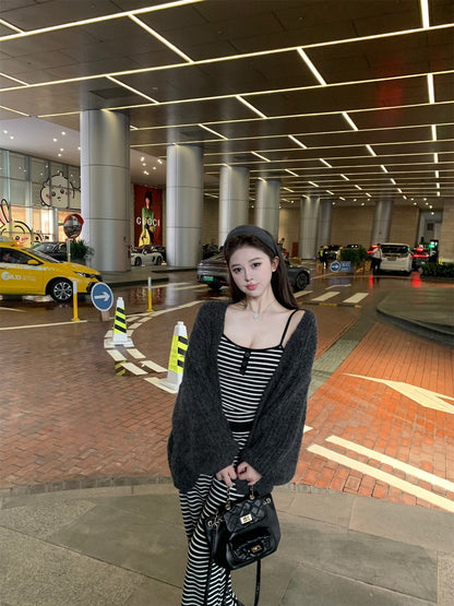 NA+ 初秋居家暖呼系列 黑色條紋顯瘦三版選品