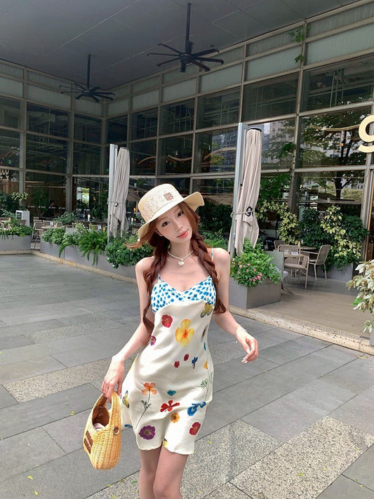 NA+ 夏季花園彩色印花連身裙 2款長度