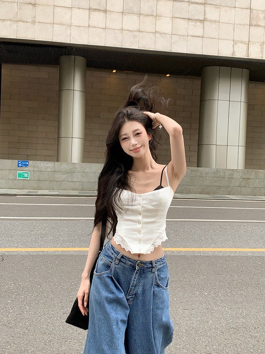 ''Na+''純欲秘笈 撞色小香風馬甲背心