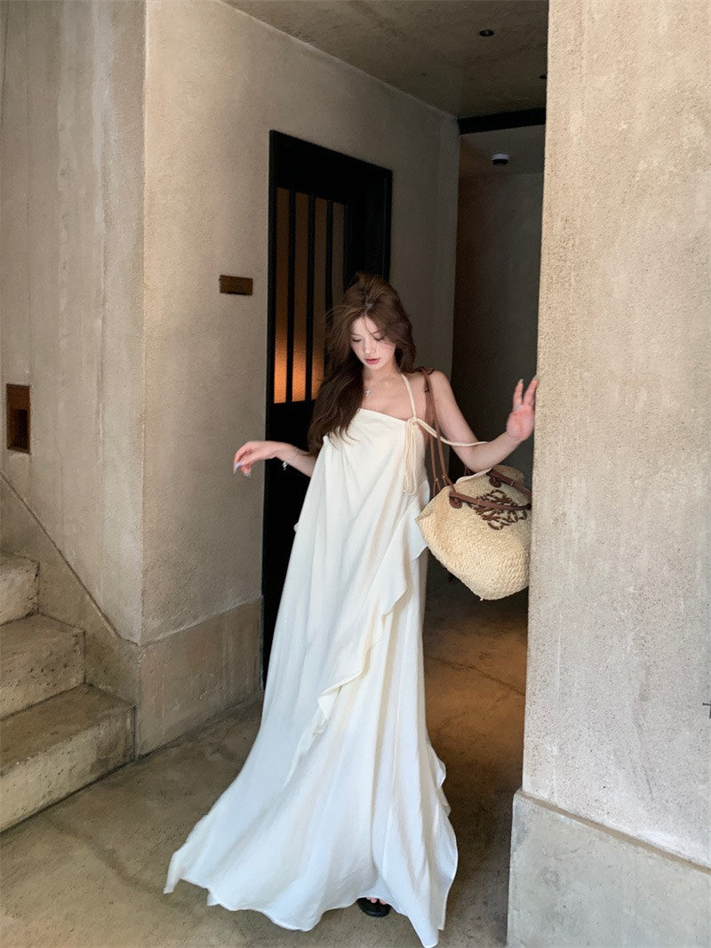 NA+ 夏鳴聲聲 高級法式渡假沙灘裙