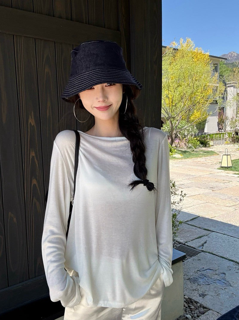 NA+ 大愛兩面穿 性感蕾絲拼面蘯感上衣 白/黑