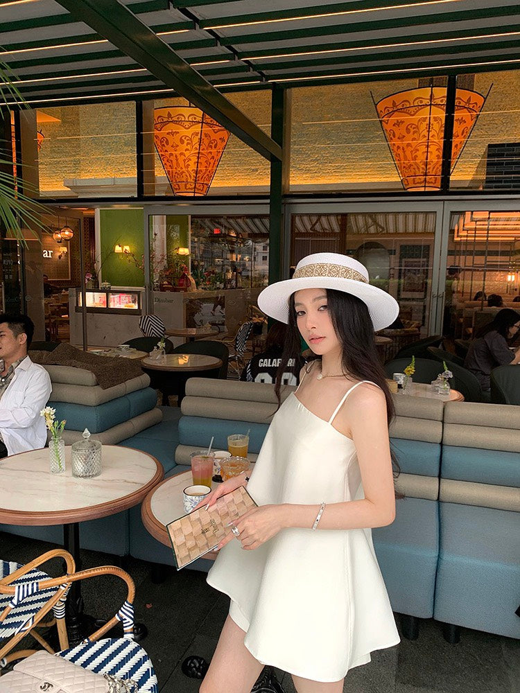 NA+ Cleanfit千金 抹胸長款吊帶 同色系短褲 白