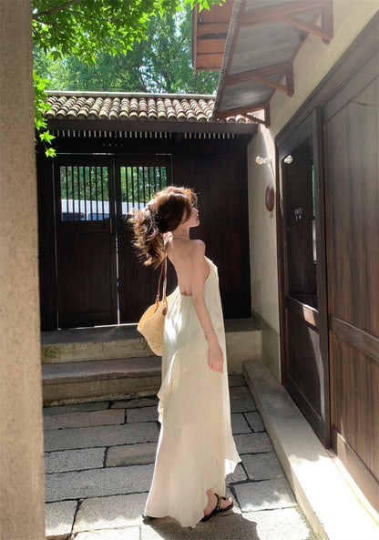 NA+ 夏鳴聲聲 高級法式渡假沙灘裙