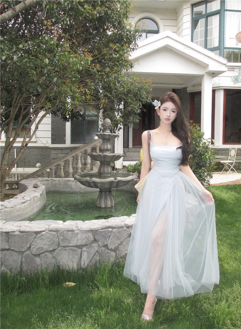 Na+ 藍色仙紗美神連身裙