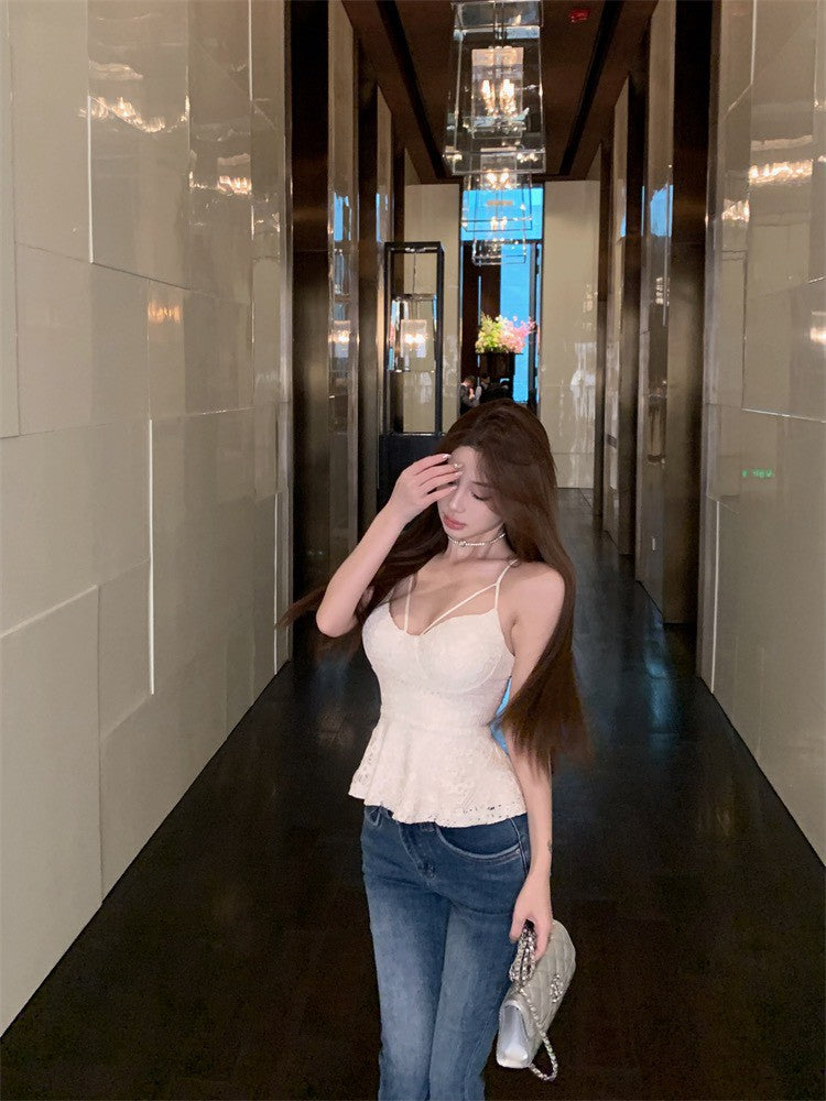 NA+ 靈動純慾感蕾絲刺繡收腰背心