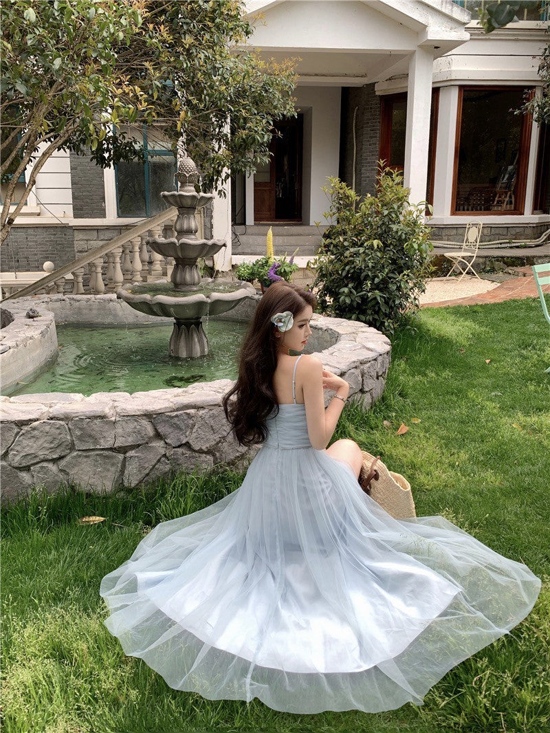 Na+ 藍色仙紗美神連身裙