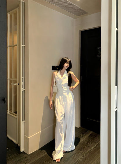 Na+ 時髦老錢 俐落剪裁V領馬甲 高腰直筒褲