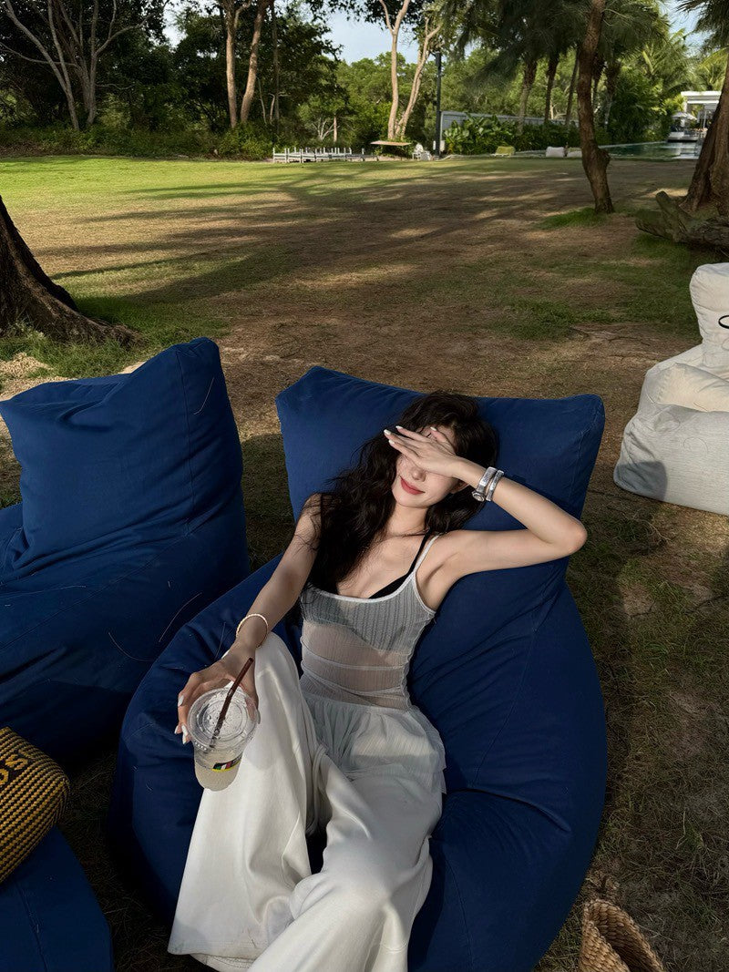 NA+ 歐美透視花苞背心2件組