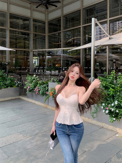 NA+ 靈動純慾感蕾絲刺繡收腰背心