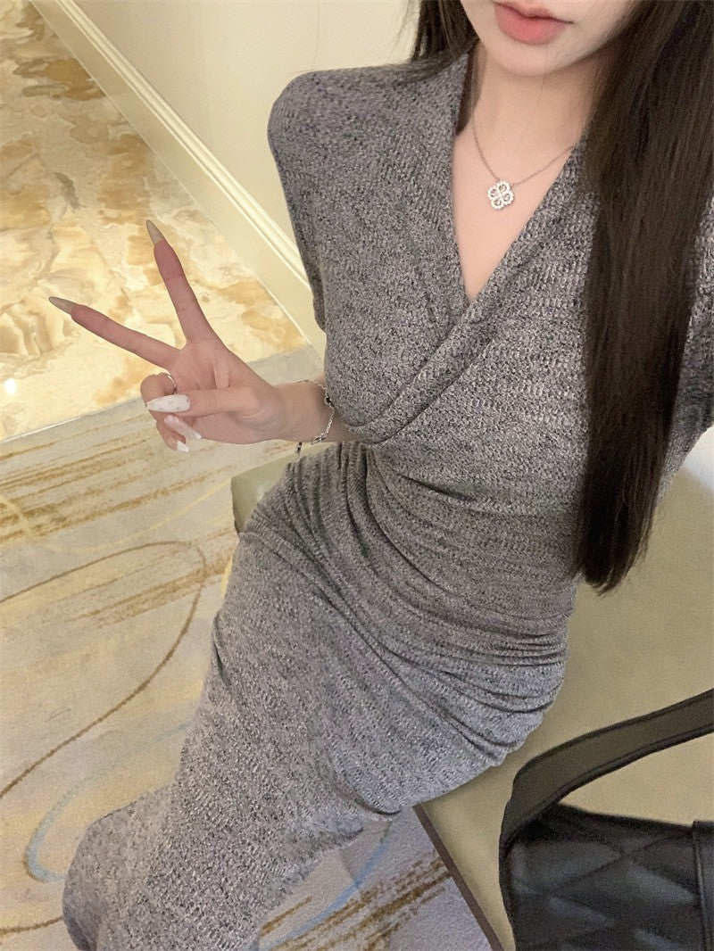 Na+ 通勤百搭交錯包腰撞色針織2版