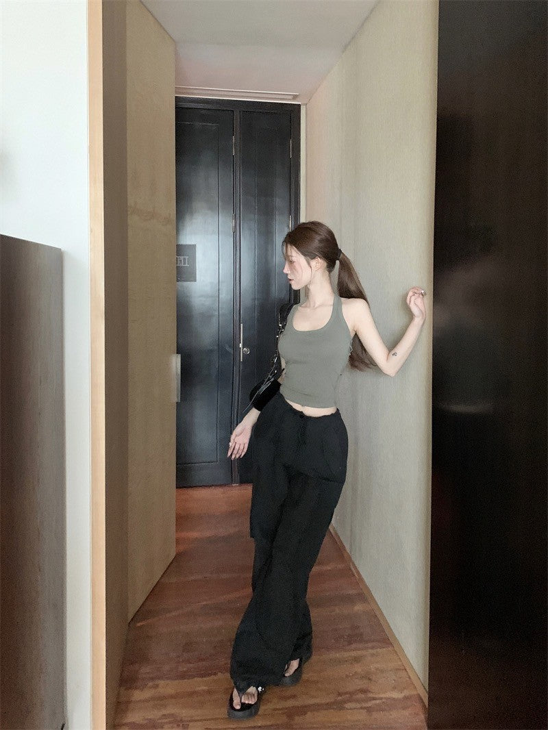 "Na+"基礎打底 多穿法背心吊帶 黑/白/軍綠