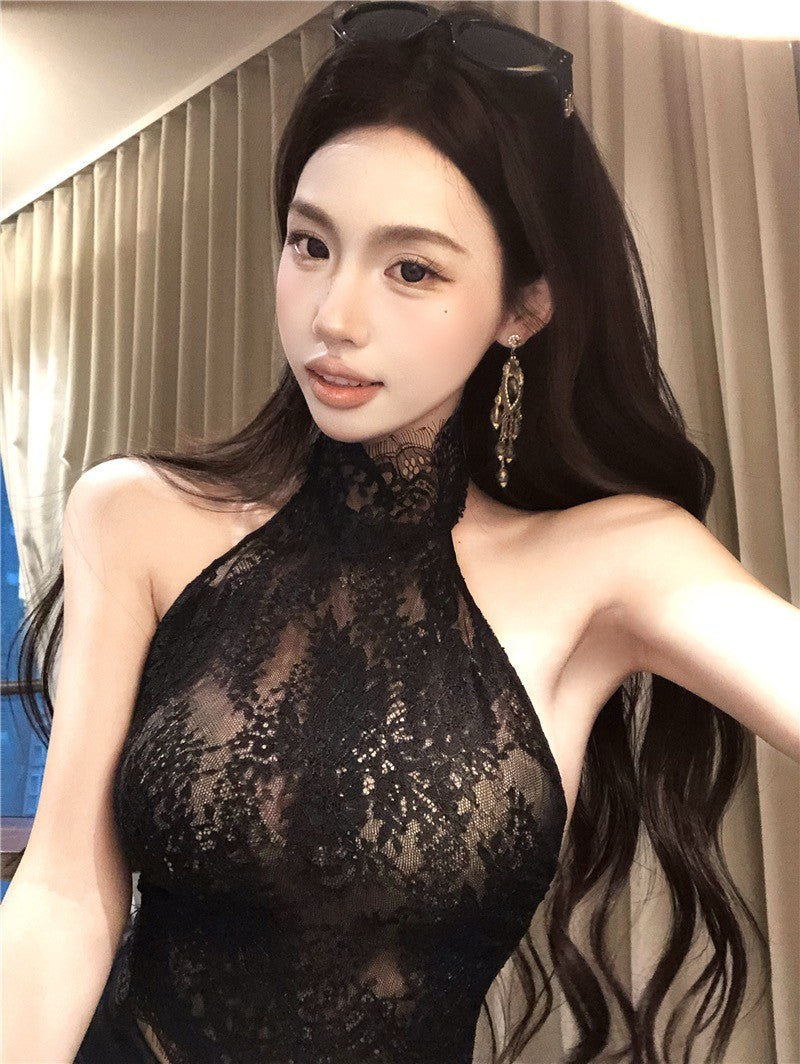 ''Na+''性感蕾絲削肩彈力背心