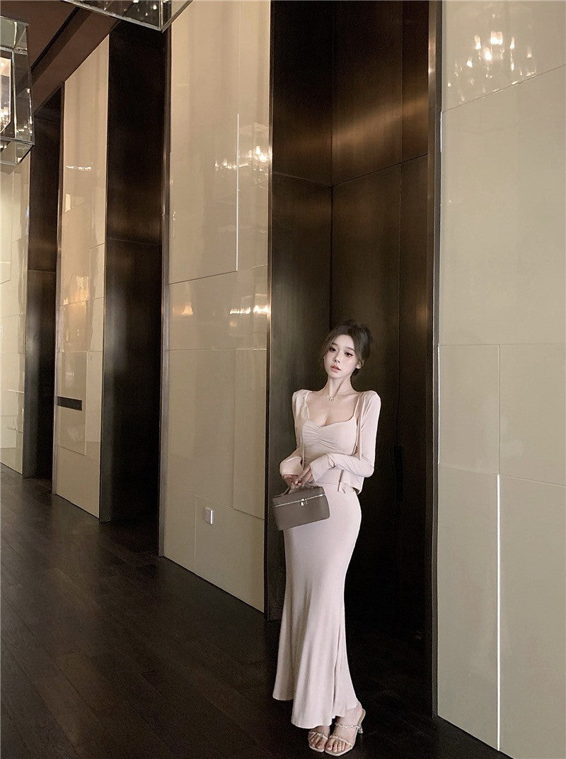 "Na+"滿分溫柔 裸粉軟糯背心 外套 3版設計