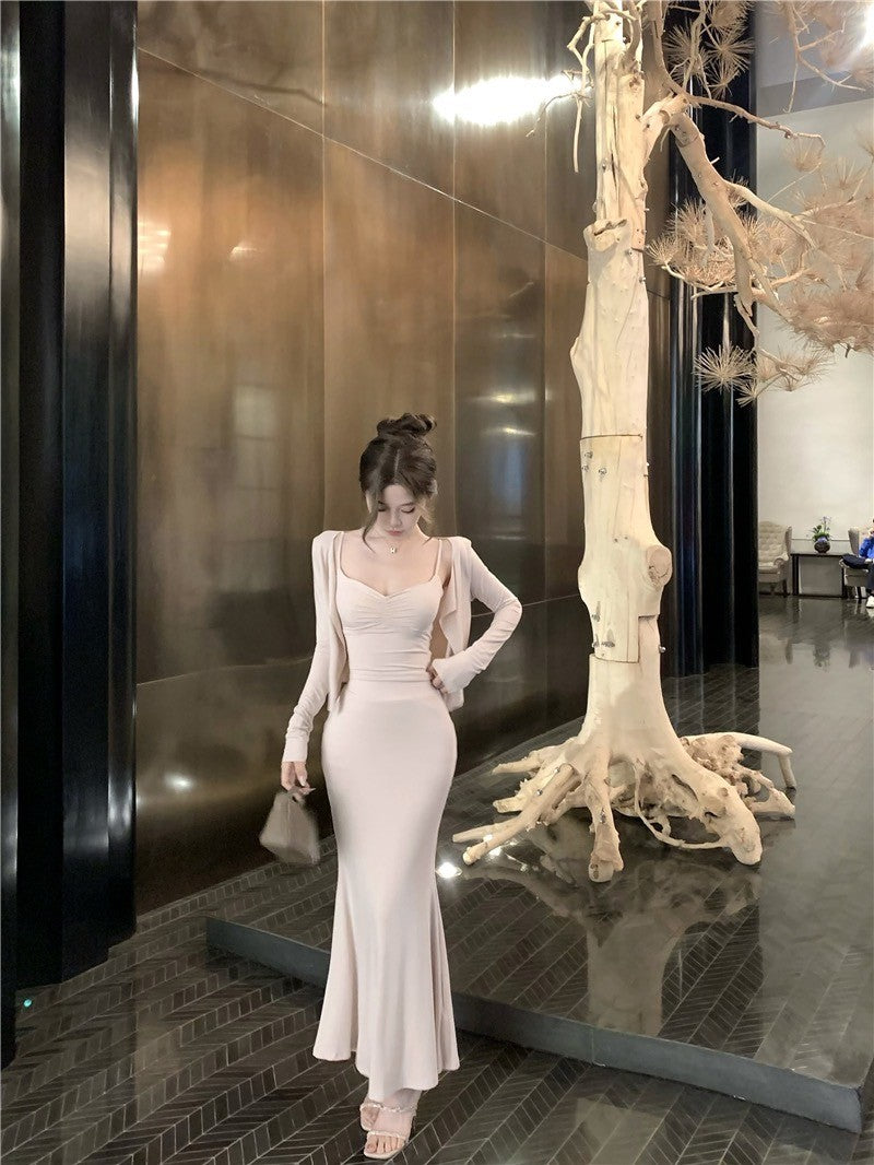 "Na+"滿分溫柔 裸粉軟糯背心 外套 3版設計