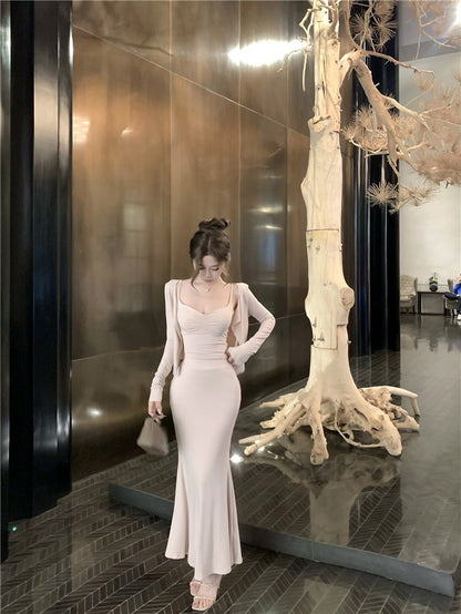 "Na+"滿分溫柔 裸粉軟糯背心 外套 3版設計