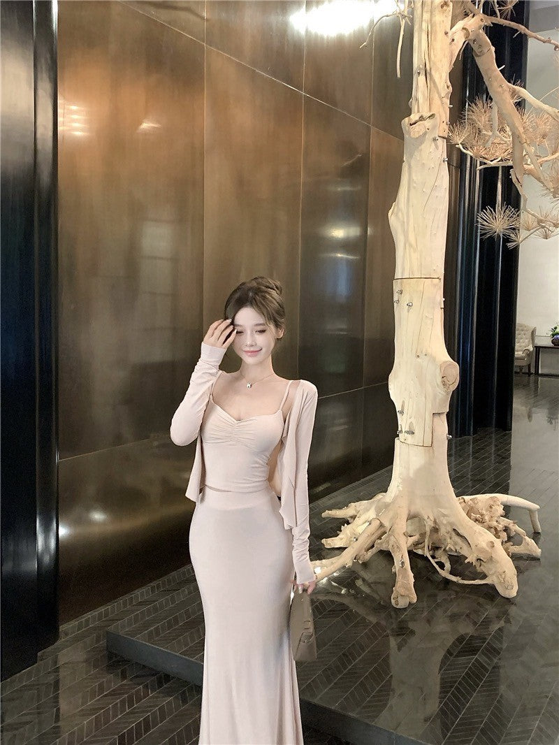 "Na+"滿分溫柔 裸粉軟糯背心 外套 3版設計